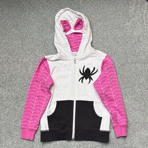 Hanna Andersson - Marvel Pink and White Ghost Spider Hoodie for Kids